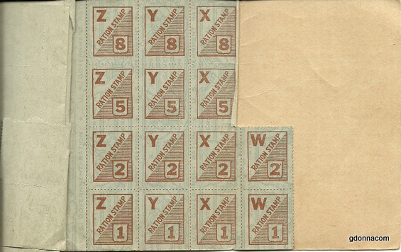 WORLD WAR TWO RATION STAMP POINTS RELEASE DATES