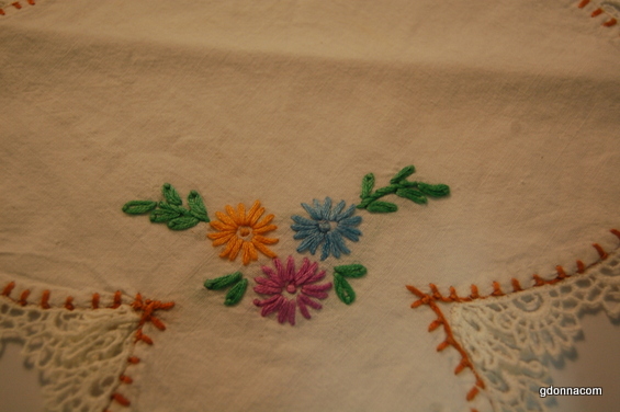 How to identify older hand embroidery and sewing